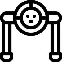 this icon or logo robots icon or other where it explains the technological and thing results that can help human work or as children's toys or other and be used for web,  design vector