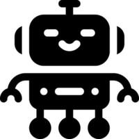 esta icono o logo robots icono o otro dónde eso explica el tecnológico y cosa resultados ese lata ayuda humano trabajo o como para niños juguetes o otro y ser usado para web, diseño vector