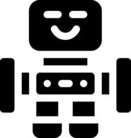 esta icono o logo robots icono o otro dónde eso explica el tecnológico y cosa resultados ese lata ayuda humano trabajo o como para niños juguetes o otro y ser usado para web, diseño vector