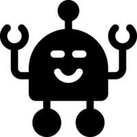 this icon or logo robots icon or other where it explains the technological and thing results that can help human work or as children's toys or other and be used for web,  design vector