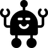 esta icono o logo robots icono o otro dónde eso explica el tecnológico y cosa resultados ese lata ayuda humano trabajo o como para niños juguetes o otro y ser usado para web, diseño vector