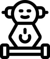 esta icono o logo robots icono o otro dónde eso explica el tecnológico y cosa resultados ese lata ayuda humano trabajo o como para niños juguetes o otro y ser usado para web, diseño vector