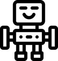 esta icono o logo robots icono o otro dónde eso explica el tecnológico y cosa resultados ese lata ayuda humano trabajo o como para niños juguetes o otro y ser usado para web, diseño vector