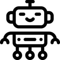 esta icono o logo robots icono o otro dónde eso explica el tecnológico y cosa resultados ese lata ayuda humano trabajo o como para niños juguetes o otro y ser usado para web, diseño vector