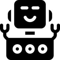 esta icono o logo robots icono o otro dónde eso explica el tecnológico y cosa resultados ese lata ayuda humano trabajo o como para niños juguetes o otro y ser usado para web, diseño vector