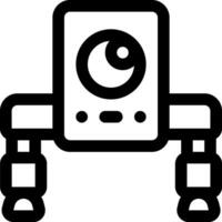 esta icono o logo robots icono o otro dónde eso explica el tecnológico y cosa resultados ese lata ayuda humano trabajo o como para niños juguetes o otro y ser usado para web, diseño vector