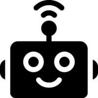 esta icono o logo robots icono o otro dónde eso explica el tecnológico y cosa resultados ese lata ayuda humano trabajo o como para niños juguetes o otro y ser usado para web, diseño vector