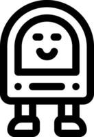 esta icono o logo robots icono o otro dónde eso explica el tecnológico y cosa resultados ese lata ayuda humano trabajo o como para niños juguetes o otro y ser usado para web, diseño vector