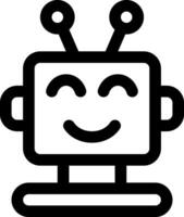 esta icono o logo robots icono o otro dónde eso explica el tecnológico y cosa resultados ese lata ayuda humano trabajo o como para niños juguetes o otro y ser usado para web, diseño vector