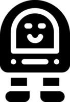 this icon or logo robots icon or other where it explains the technological and thing results that can help human work or as children's toys or other and be used for web,  design vector