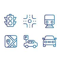 traffic icon vector