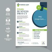business brochure flyer design layout template in A4 size, with blur background, vector eps10