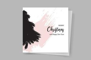 Christmas greeting card with unique ornaments vector