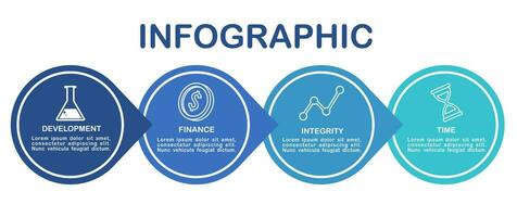 Business data visualization. Process chart. Abstract elements of graph, diagram with steps, options, parts or processes. Vector business template for presentation. Creative concept for infographic