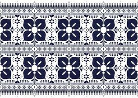 geometric and flowers ethnic fabric seamless pattern for cloth carpet wallpaper background wrapping etc. vector