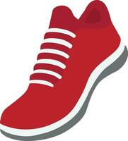 vector ilustración de rojo zapatillas. deporte zapato icono aislado en blanco antecedentes
