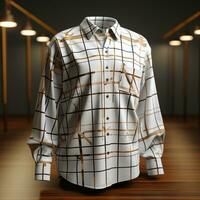 AI generated 3D model of juba shirt photo