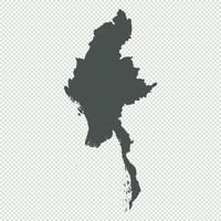 High detailed isolated map - Colombia vector