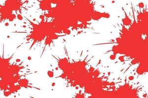 Distressed red and white texture with blots, scratched grunge vector