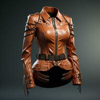AI generated 3d model of women's jacket photo