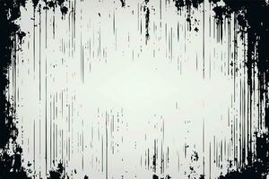 scratched grunge frame background with old film effect vector