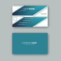 Modern minimalist business card design template. vector