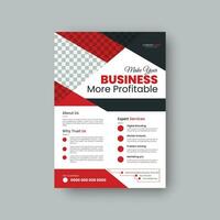 Modern creative business flyer design template with creative style. vector