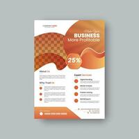 Corporate creative business flyer or leaflet design template. vector