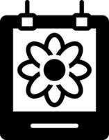 solid icon for photo vector