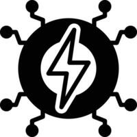 solid icon for energy vector