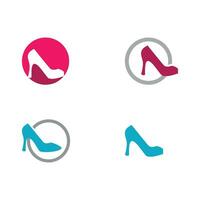 Elegant women shoe icon vector