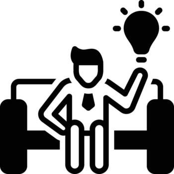 solid icon for realized vector