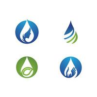 water drop Logo Template vector