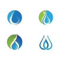 water drop Logo Template vector