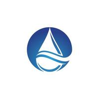 plantilla de logotipo de gota de agua vector