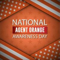 National Agent Orange Awareness Day Background Vector Illustration