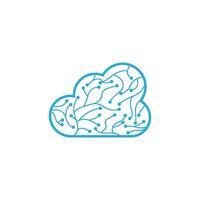 Cloud template icon illustration vector