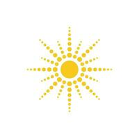 icono de ilustración de vector de sol