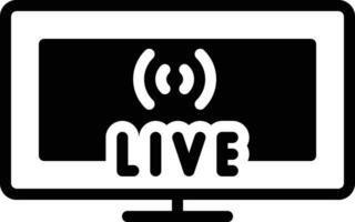 solid icon for streaming vector