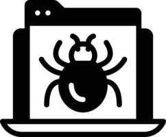 solid icon for debug vector