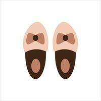 Pair of slippers vector illustration