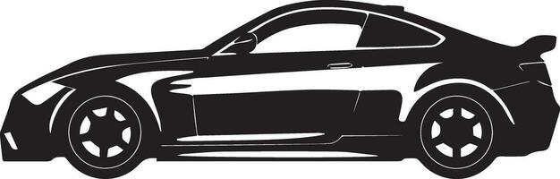Car vector silhouette illustration black color 19
