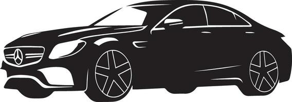 Car vector silhouette illustration black color 6