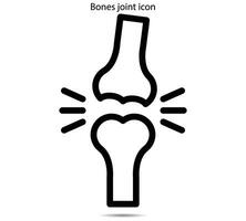 Bones joint icon vector