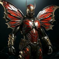 AI generated 3d super hero butterfly photo