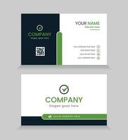 modern business card design . double sided business card design template . flat gradation business card vector