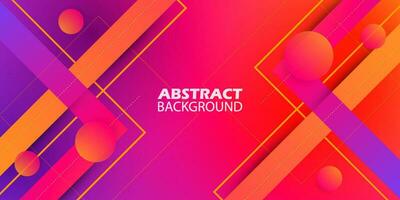 Abstract triangle background geometric colorful orange and purple gradient stripes and arrows concept on trendy color background. Poster and banner design. Eps10 vector