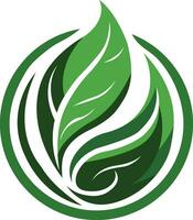 hoja de naturaleza logo modelo vector 1