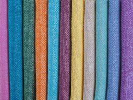 Colorful background, A stack of colorful fabric. Full frame shot of muti colored fabric background photo