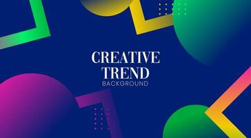 Modern abstract template designs creative contemporary style graphics with neon shapes dynamic. Suitable for advertising backgrounds vector